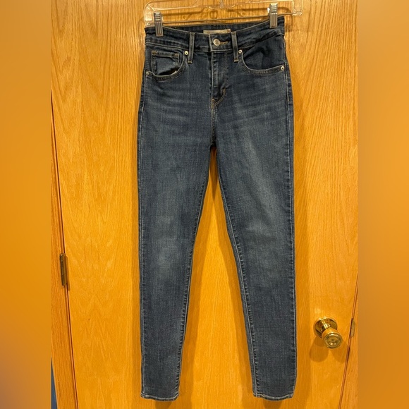 Levi 721 High Rise Skinny Jeans - Size 25 - Picture 1 of 11